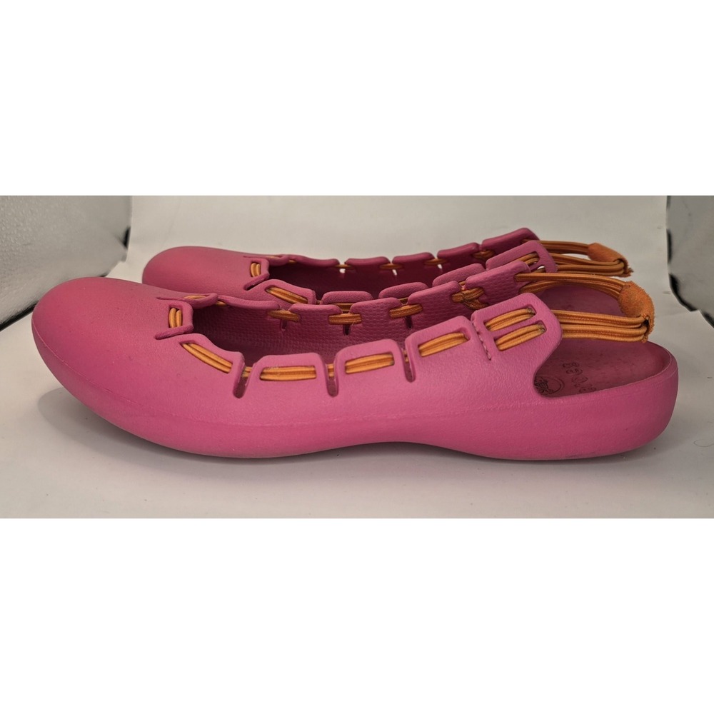 Crocs Womens Springi Pink Slingback Slip On Ballet Flats Shoes Size 7 M